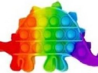 Magic POP GAME SENSORY TOY MAGIC POP IT PUSH BUBBLE DINO 3 RAINBOW standard