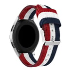 Amazfit Bip 5 Armband i nylon, blå/vit/röd