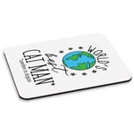 World's Best Cat Man PC Computer Mouse Mat Pad Funny Favourite Crazy Kitten