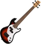 Kala U-Bass Solid Body 4-String Tobacco Burst Fretted