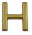 Symbol LD37H Lettre H dorée adhésive hauteur 37 mm