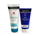 Neutrogena nourishing foot cream and fast absorbing hand cream Set of 2 items