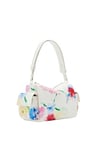 Desigual Bag_liquidflower Ha, Sac à Main en polyuréthane Femmes, Blanc, Taille Unique