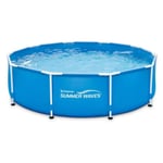 Piscine tubulaire ronde Active Frame Pool 4,57 x 0,84 m - Summer Waves - Hors-sol - Bleu