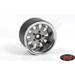 [FR] Rc4Wd 1.9 5 Lug Steel Wheels W/Beauty Ring (Silver) - RC4ZW0327