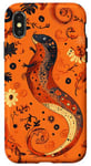 Coque pour iPhone X/XS Orange Bohème Paisley Live Weird Funny Naked Mole Rat Art Art