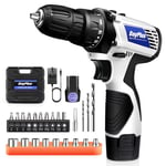 Cordless Drill Driver Kit with Battery,2 in 1 Electric Screwdriver Driver Tool K