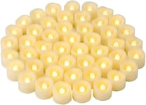 48 PCS LED Flameless Flickering Tea Lights Votive Candle Battery Operated/Elect