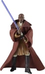 Hasbro The Vintage Collection Mace Windu Toy Vc35,3.75-Inch-Scale Attack Of The Clones Action Figure,Toy Kids Ages 4 And Up,Multicolore