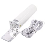 WiFi-antenn 4G LTE Antenn 12DBi Omni Antenn Hane 5M Dubbelkabel 2.4GHz för B315 E8372 E3372 Router - WELLNGS