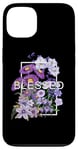 iPhone 13 Purple Blessed & Blooming Purple Color Graphic Case