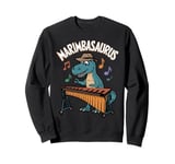 Marimbasaurus Dinosaur Musician Vibraphonist Trex Marimba Sweatshirt