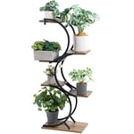 CHPHI Support pour plantes d'intérieur en fer forgé à 6 niveaux - Support pour plantes d'intérieur - Support pour plantes d'intérieur - Support pour plantes d'intérieur - Support pour plantes