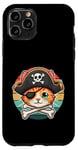 Coque pour iPhone 11 Pro Adorable chat avec chapeau de pirate pour enfant