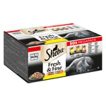 Multipack Sheba Fresh & Fine portionsposer 50 x 50 g - Med kylling, fjerkræ og kalkun i sauce