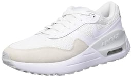 Nike Homme Air Max Systm Men's Shoes, White/White-Pure Platinum, 45.5 EU