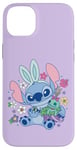 Coque pour iPhone 14 Plus Disney Lilo & Stitch Cute Easter Bunny Stitch and Scrump