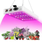 2000W LED-växtlampa för inomhusväxter 312 LED-lampor Fullspektrum Veg och Bloom Dubbelströmbrytare IP65 Vattentät