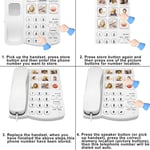 Big Button Phones for Elderly and Dementia Sufferers Loud Ringer House Landli...