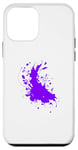 iPhone 12 mini Purple Ink Splat Case