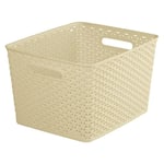 Curver My Style Rattan Basket 18L Large White