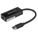 STARTECH USB 3.0 to Gigabit Ethernet Adapter NIC w/ USB Port - Black