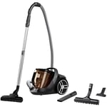 ROWENTA Silence Force Cyclonic påslös dammsugare Kraftfull Silent Elegant Kapacitet 2,5L Specialtillbehör M RO7230E