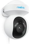 4K Pt Caméra De Surveillance Poe, Vision Nocturne En Couleur, 355° Pan & 50° Tilt Caméra Ip, Suivi Automatique, Détection Intelligente, Audio 2 Voies, Enregistrement 24/7, E1 Outdoor Se Poe