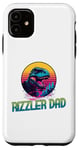 Coque pour iPhone 11 Rizzler Dad Retro Dino Father's Day 2024 Gifts for Cool Dads