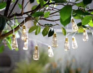 Habitat 10 Warm White Wire Wrap Bulb Solar String Lights