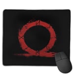 God of War Omega Symbol Customized Designs Non-Slip Rubber Base Gaming Mouse Pads for Mac,22cm×18cm， Pc, Computers. Ideal for Working Or Game