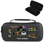 Etui pochette Switch LITE noir personnalisee prenom tag hip hop