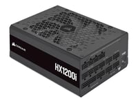 CORSAIR HX1200i Fully Modular Ultra-Low Noise ATX Power Supply - ATX 3.0 and PCIe 5.0 Compliant - Fan with Fluid-Dynamic Bearing - Compatible with CORSAIR iCUE - 80 PLUS Platinum Efficiency - Black