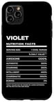 Coque pour iPhone 11 Pro Max Violet Valeur Nutritive Nom Drôle