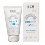 Eco Cosmetics Sun Milk SPF 20 Sensitive Solskydd, 75 ml