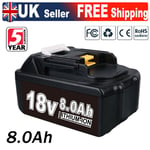  8.0Ah 18V For Makita Battery BL1830 BL1850 BL1860B LXT LED Indicator Cordless