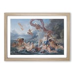 Big Box Art The Triumph of Venus by Francois Boucher Framed Wall Art Picture Print Ready to Hang, Oak A2 (62 x 45 cm)