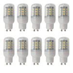 COMY Ampoule LED GU10 5W Ampoules Maïs 500LM 50W Équivalent Ampoules à Incandescence Lampe GU10 culot Ampoule Maison LED - 110V/230V Non Dimmable, Lot de 10,Warm White,110V~130V