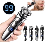 Electric Razor Men’s Electric Shavers Rotary Waterproof Rechargeable USB Shaver