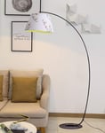 QTWW Lampadaire Arc Moderne pour Salon Arche Abat-Jour Suspendu sur Le Canapé pour Lecture Chambre Bureau Arc Lampadaire Debout (Couleur: B)