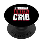 Cribbage Board Game Straight Outta Crib Cribbage Player PopSockets Adhesive PopGrip