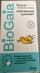 BioGaia Pharax Probiotic Drops For Kids For Immune Support BBE:06/25