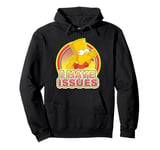 The Simpsons Bart Simpson Blowing Raspberry I Have Issues Pullover Hoodie