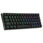 Cooler Master SK622 Gaming Keyboard, 60% Configuration, Low Profile Mechanical Switches, RGB Lighting, Bluetooth & Wired Connection, Apple/PC/Smartphone Compatible - ES Layout