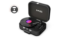 R-MUSIC – Tenor – RM484413 – Platine Vinyle Portable – pour vinyles 33, 45 et 78 Tours – Ports AUX/USB/RCA – Hauts parleurs intégrés – Numérisation Via Port USB