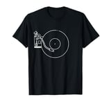 Old School Vinyl Record Player Retro Vinyl Music Lover T-Shirt