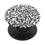 PopSockets PopGrip - Support et Grip pour Smartphone et Tablette avec Un Top Interchangeable - Zebra Melt