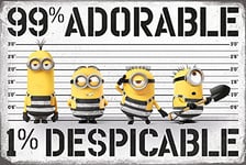 empireposter 765901 Despicable Me 3–99% Adorable 1% Despicable Poster, Papier, Multicolore, 91,5 x 61 cm