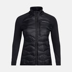 W Helium Down Hybrid Jacket: S Black