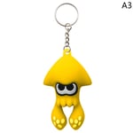 Anime Game Splatoon 3 Pendel Nyckelring Bil Nyckelring Telefon Orna yellow